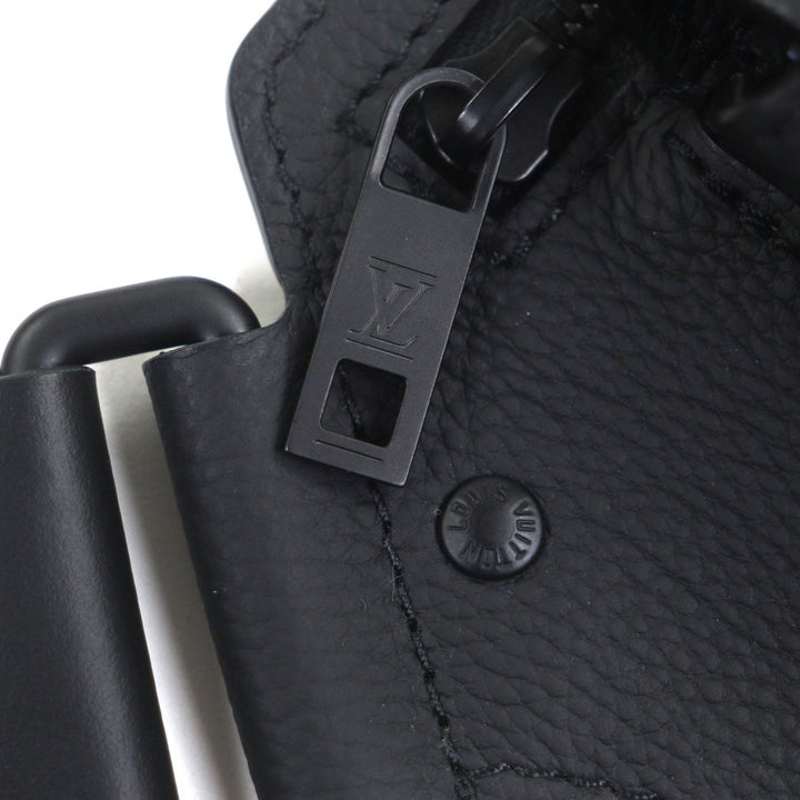 ルイ・ヴィトン スリングバッグ LV エアログラム テイクオフ スリング レザー メンズ M57081 美品