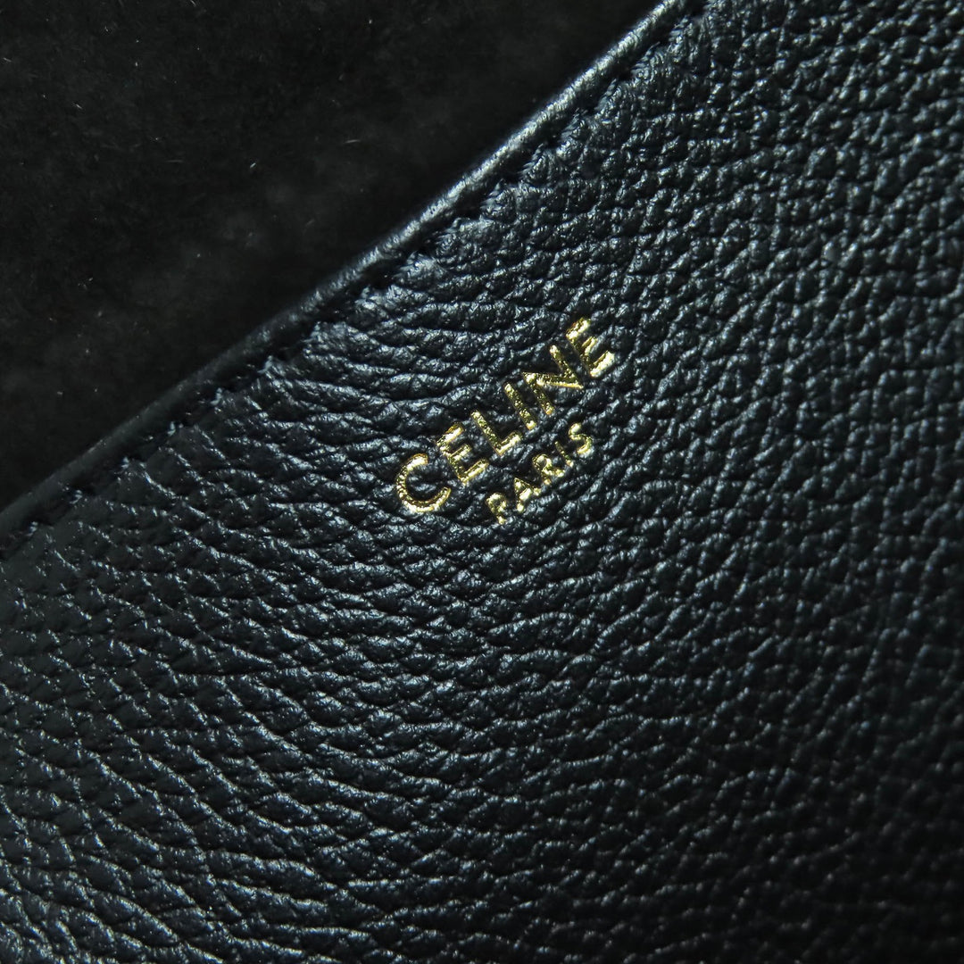 CELINE トートバッグ ヒッポ アナイス トリオンフ ミディアム レザー ブラック 11685 美品