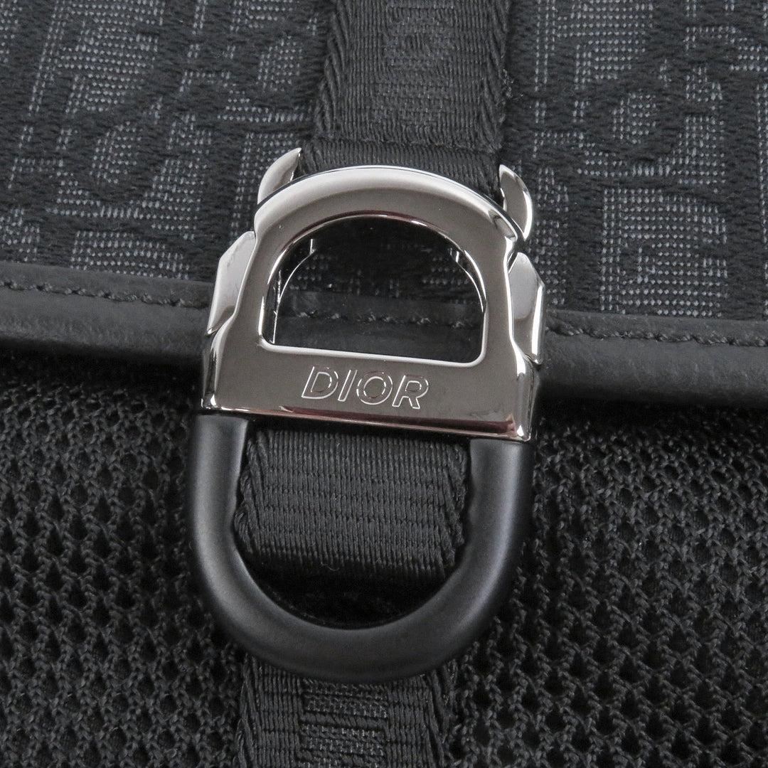 新品同様 DIOR ショルダーバッグ ディオール 8バックル オブリーク オールオーバーパターン ブラック