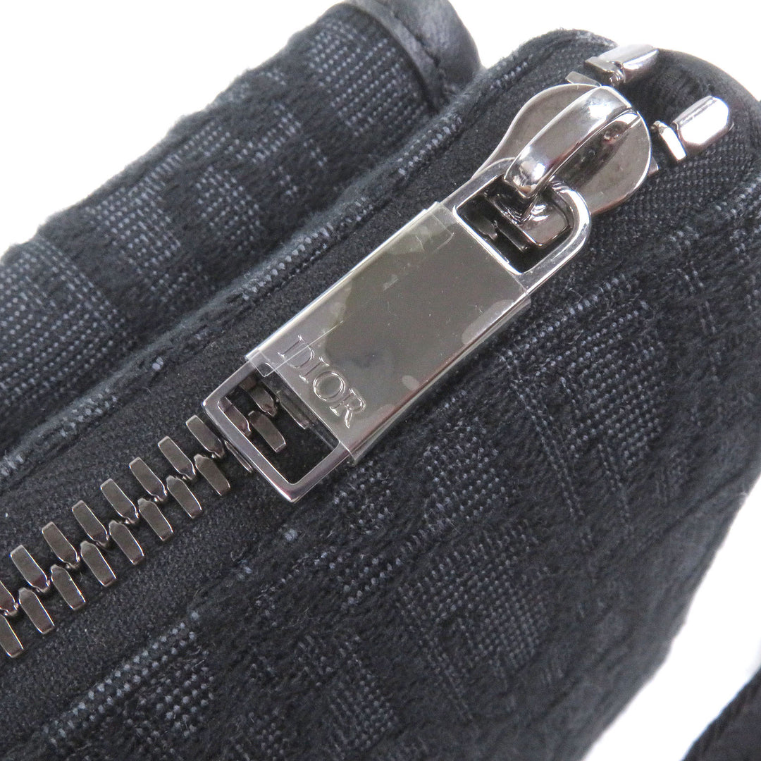 新品同様 DIOR ショルダーバッグ ディオール 8バックル オブリーク オールオーバーパターン ブラック