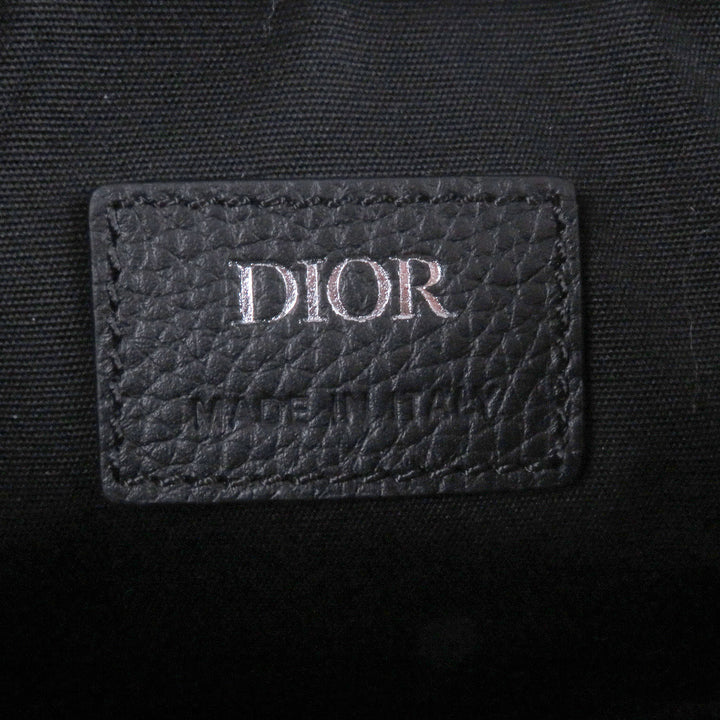新品同様 DIOR ショルダーバッグ ディオール 8バックル オブリーク オールオーバーパターン ブラック