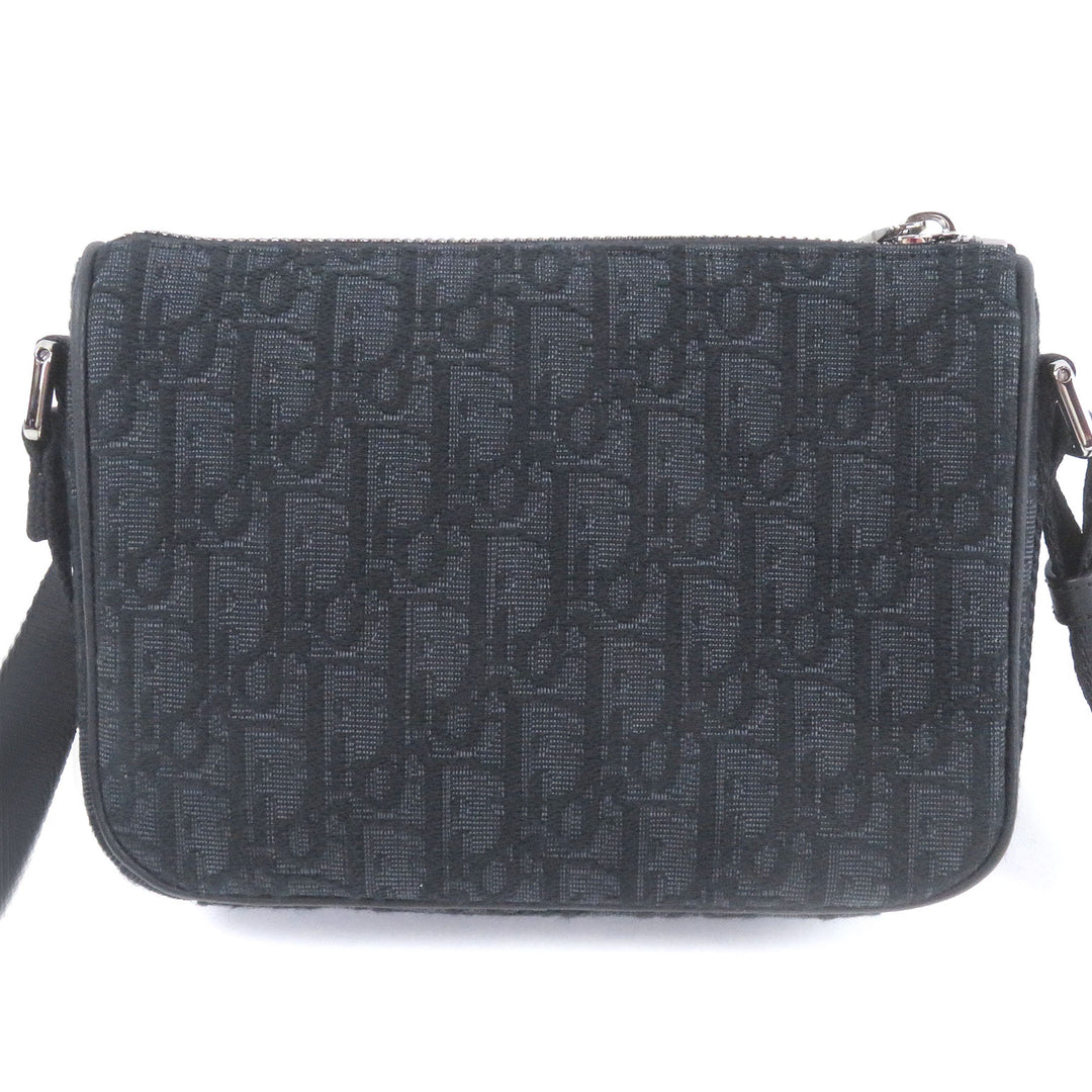 新品同様 DIOR ショルダーバッグ ディオール 8バックル オブリーク オールオーバーパターン ブラック