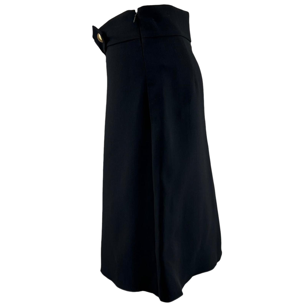 Pristine GUCCI skirt GG Marmont Metal black wool Women 38 430572