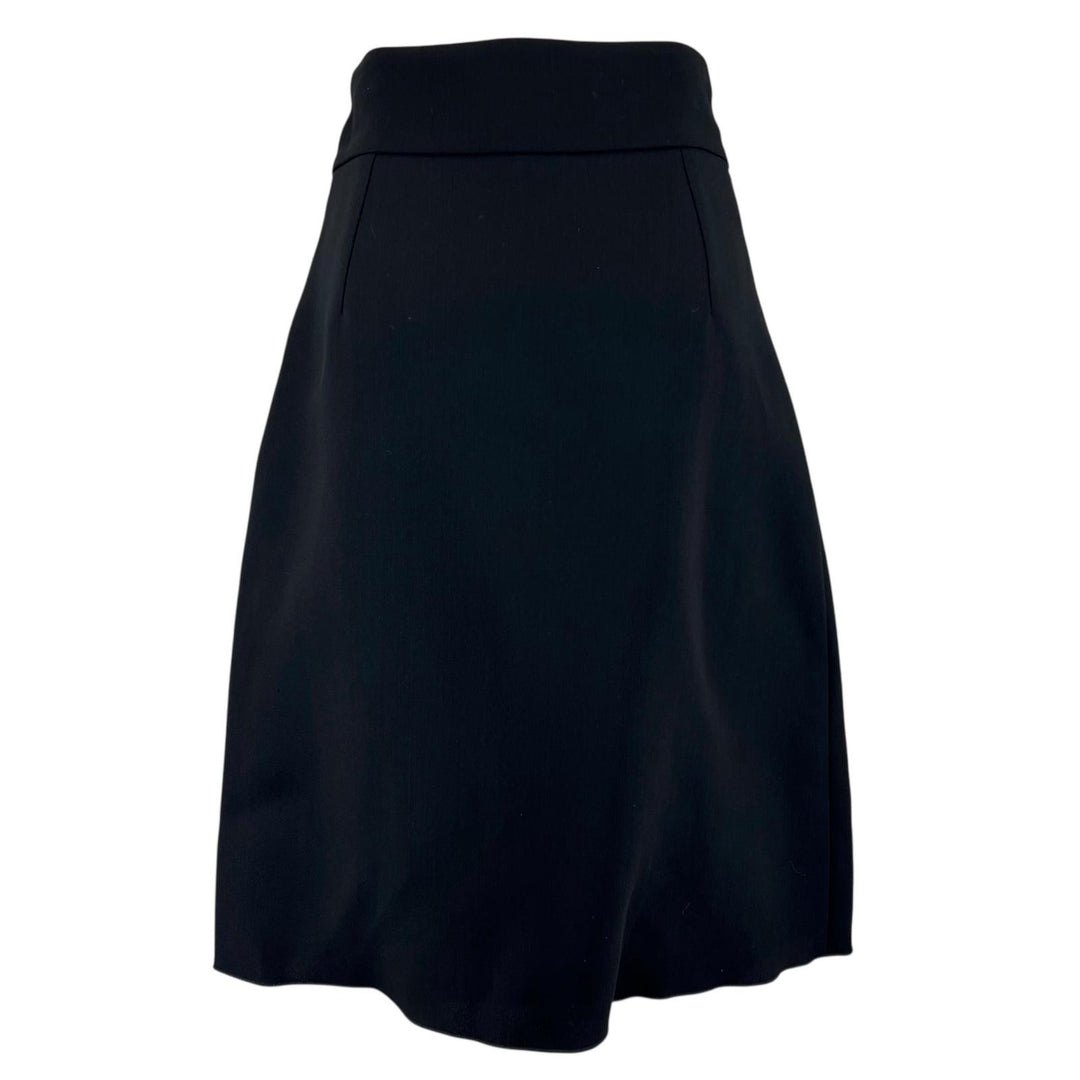 Pristine GUCCI skirt GG Marmont Metal black wool Women 38 430572