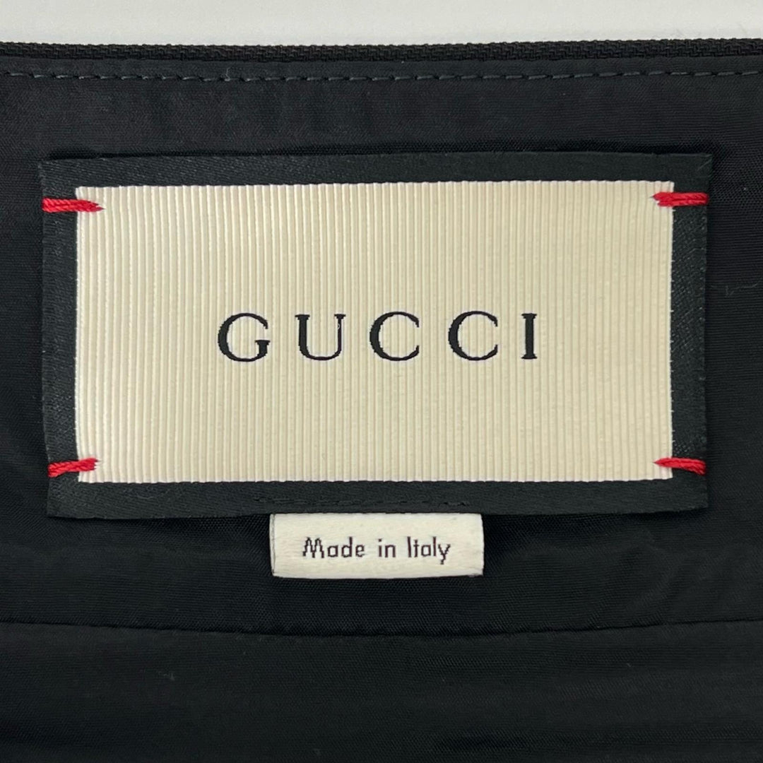 Pristine GUCCI skirt GG Marmont Metal black wool Women 38 430572