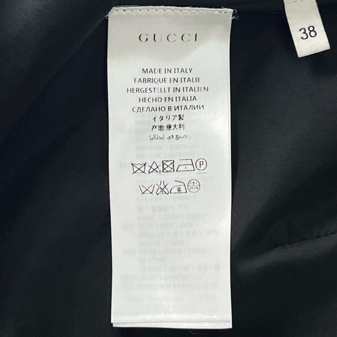 Pristine GUCCI skirt GG Marmont Metal black wool Women 38 430572