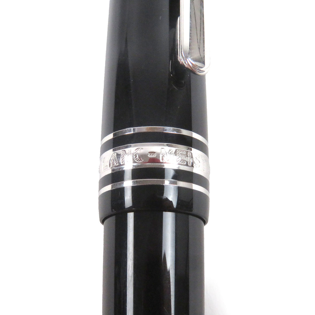Great MONTBLANC fountain pen Meisterstück 145 Pix Classic Platinum Line Cap type