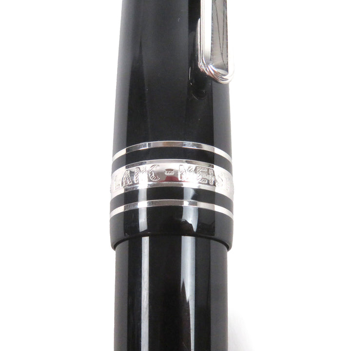 Great MONTBLANC fountain pen Meisterstück 145 Pix Classic Platinum Line Cap type