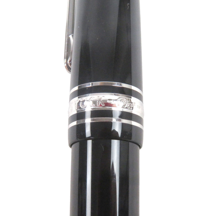 Great MONTBLANC fountain pen Meisterstück 145 Pix Classic Platinum Line Cap type
