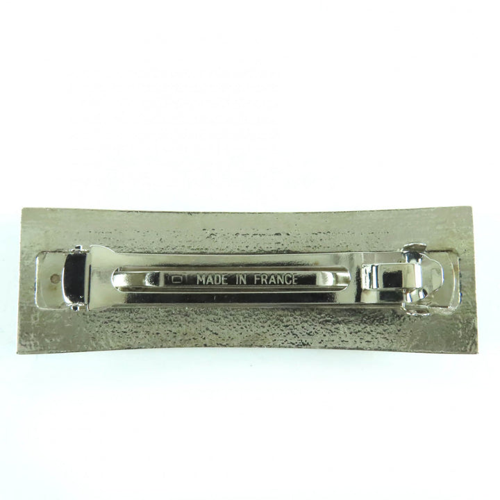 Great CHANEL hair accessory COCO Mark Valletta Silver gold metal Women 98P