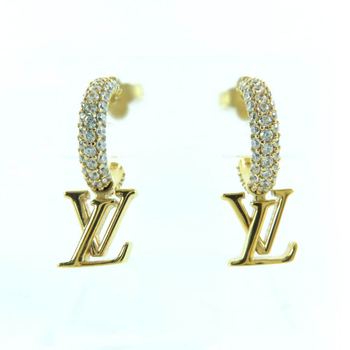 Great LOUIS VUITTON Pierce Pierce Hoops - LV Iconic gold metal Women M01732