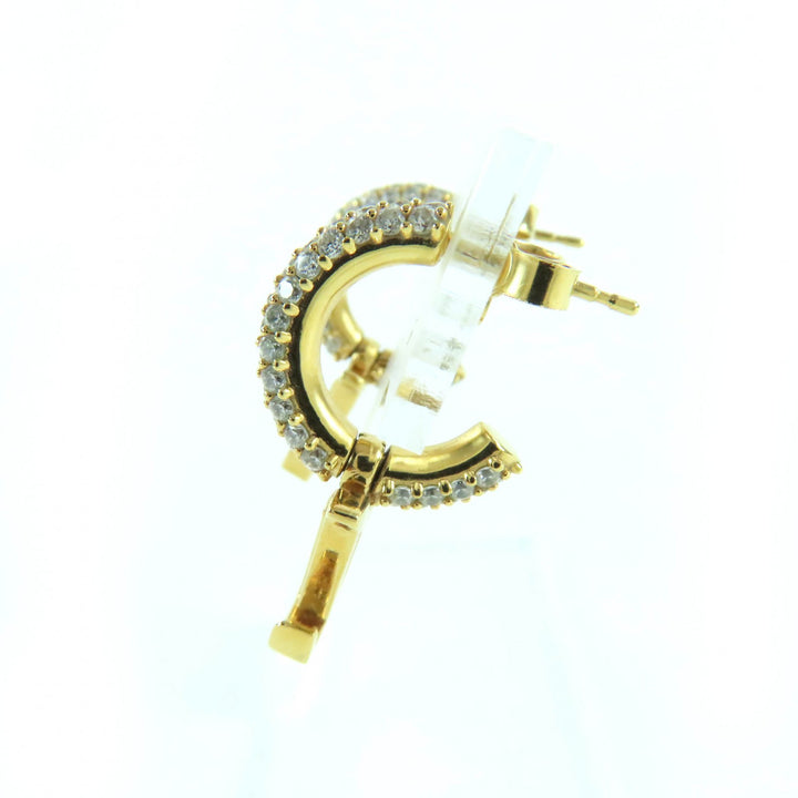 Great LOUIS VUITTON Pierce Pierce Hoops - LV Iconic gold metal Women M01732