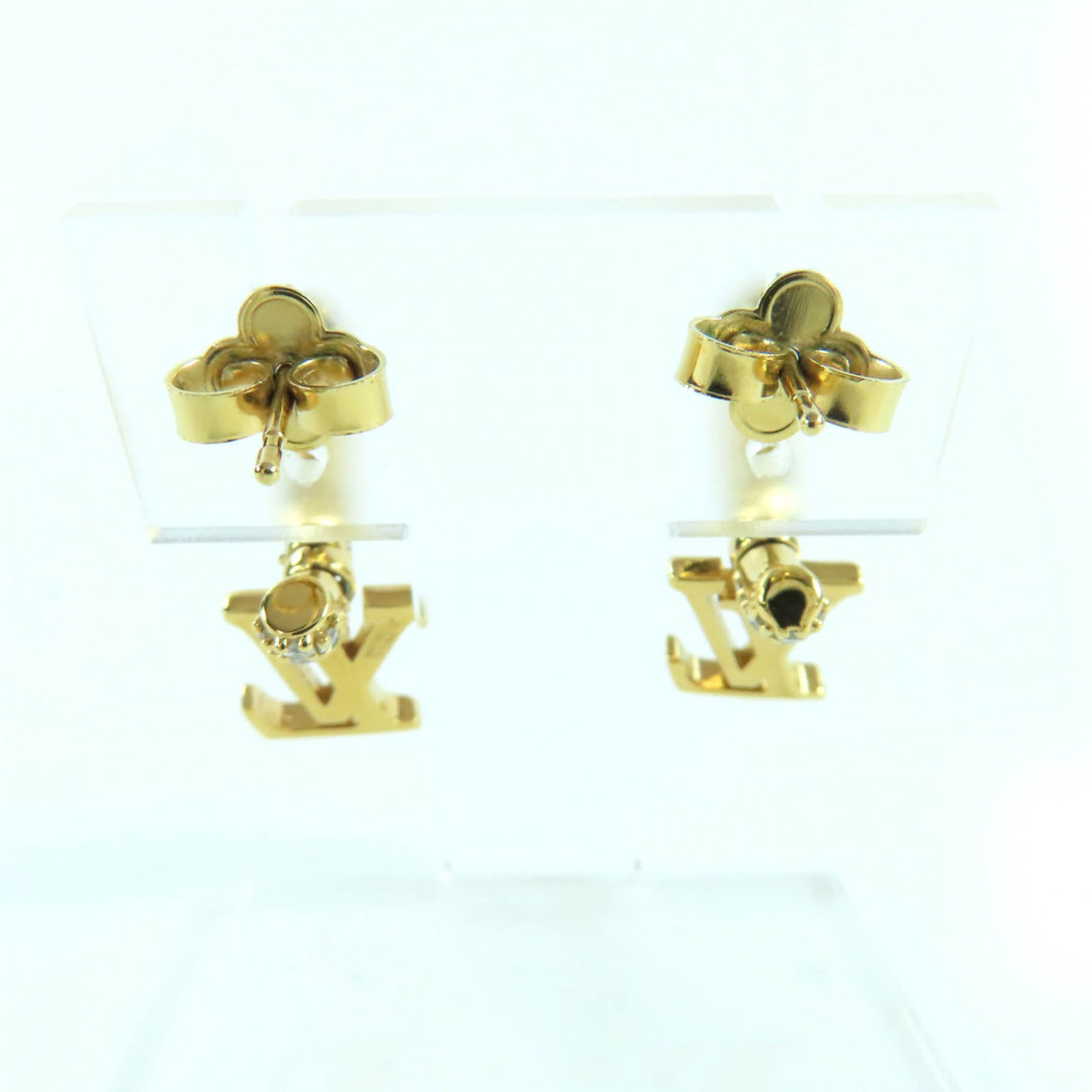 Great LOUIS VUITTON Pierce Pierce Hoops - LV Iconic gold metal Women M01732