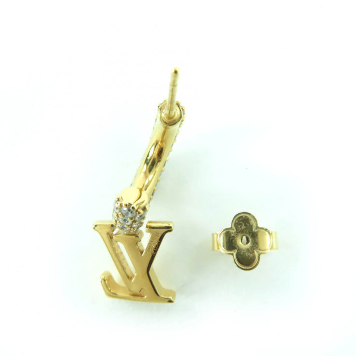 Great LOUIS VUITTON Pierce Pierce Hoops - LV Iconic gold metal Women M01732
