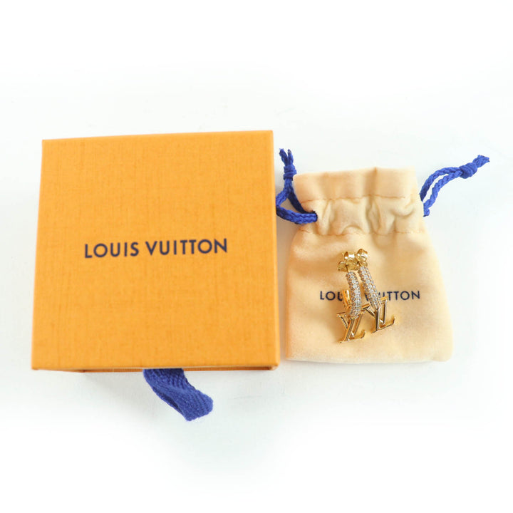Great LOUIS VUITTON Pierce Pierce Hoops - LV Iconic gold metal Women M01732