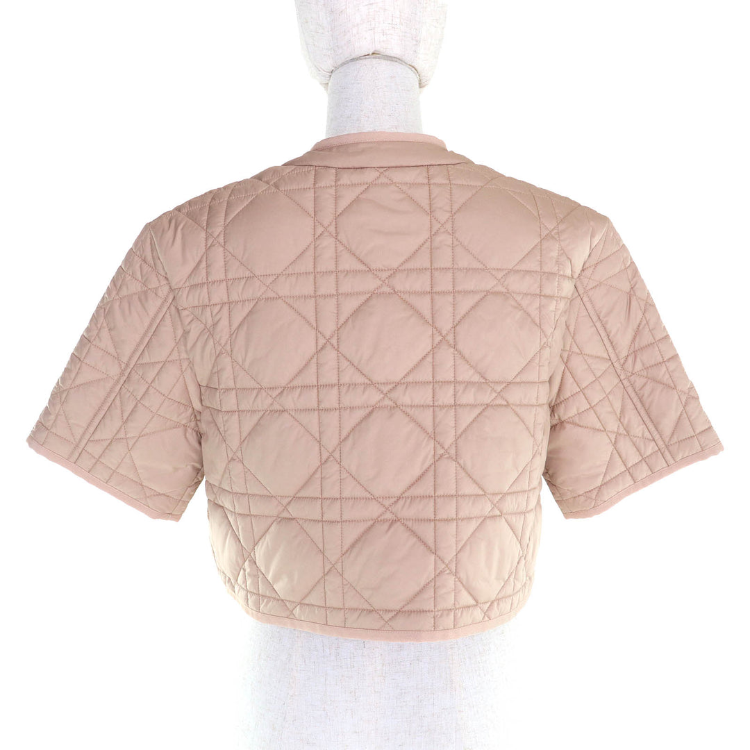 良品 Christian Dior ジャケット カナージュ ロゴ刺繍 キルティング 38 327C31A2827