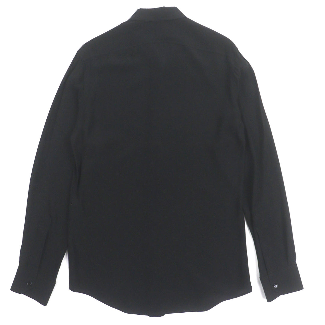 Excellent CELINE Long sleeve shirt black silk mens 37 2C15A805V