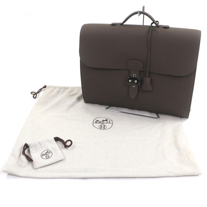 新品 HERMES ブリーフケース サックアデペッシュ38 トゴレザー メンズ