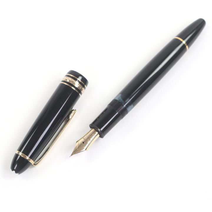 Very Good MONTBLANC fountain pen Meisterstück 146 Black gold 14K mens