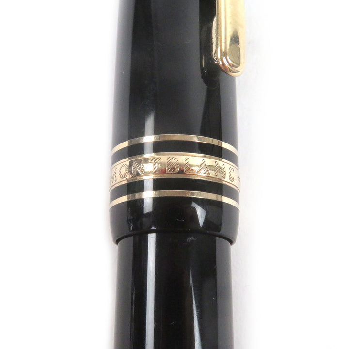 Very Good MONTBLANC fountain pen Meisterstück 146 Black gold 14K mens