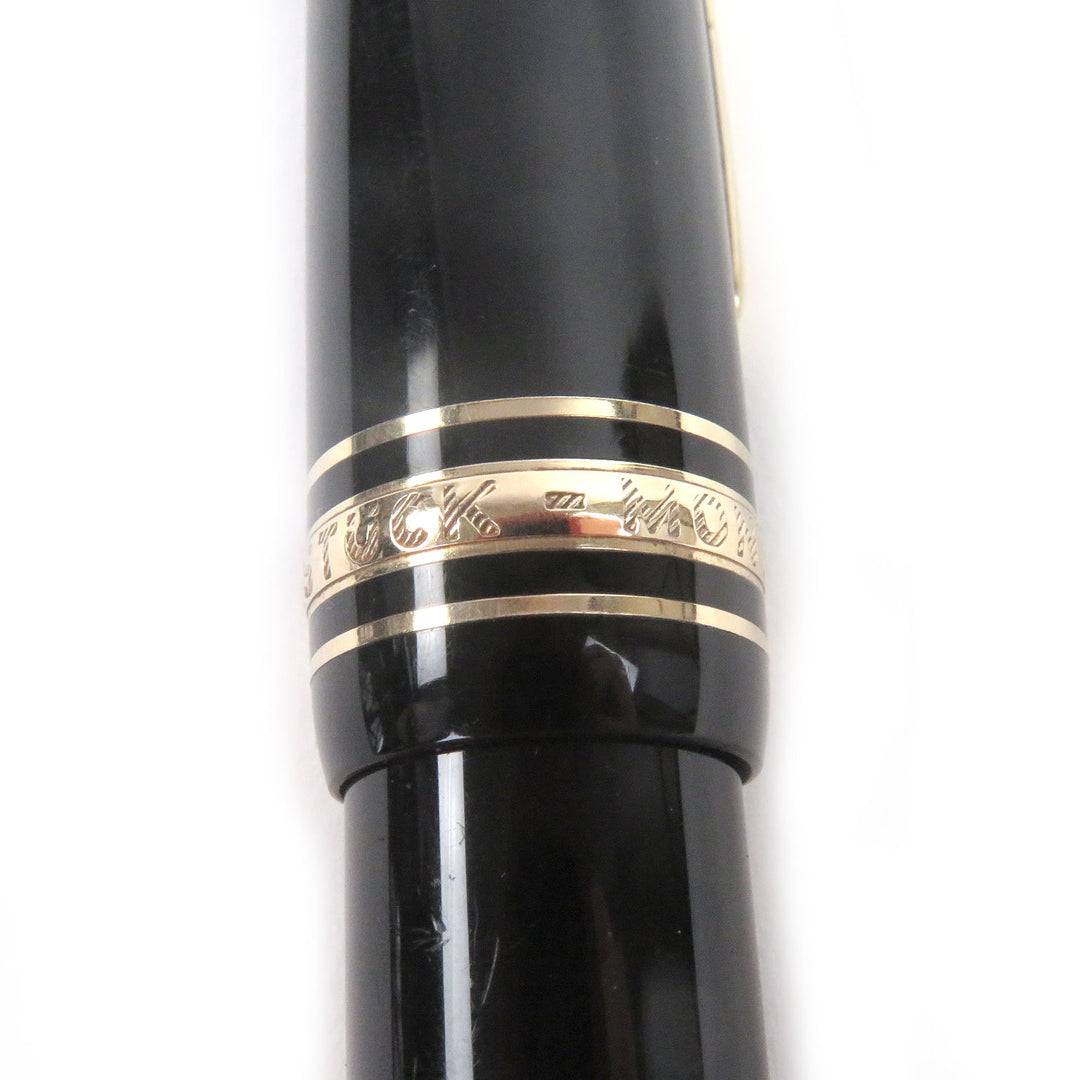 Very Good MONTBLANC fountain pen Meisterstück 146 Black gold 14K mens