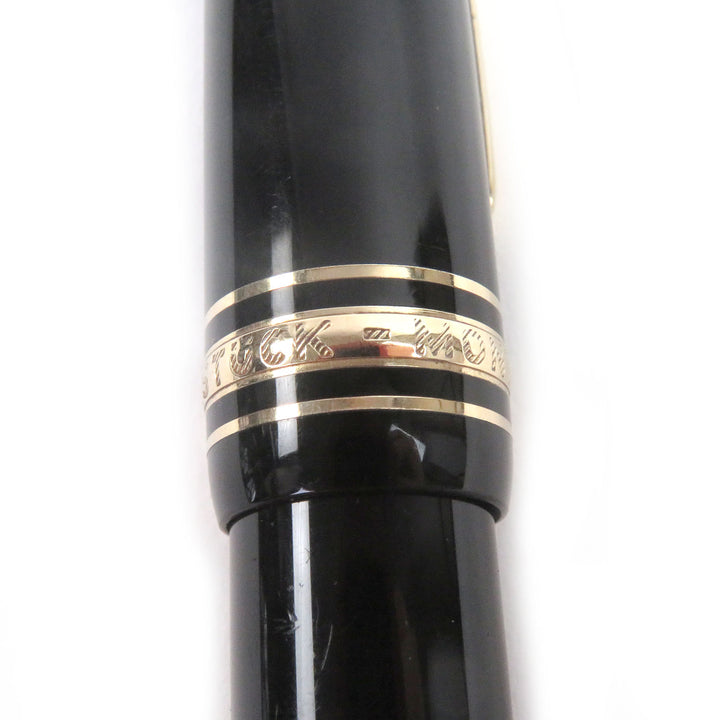 Very Good MONTBLANC fountain pen Meisterstück 146 Black gold 14K mens