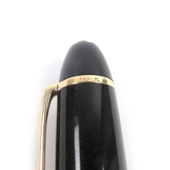 Very Good MONTBLANC fountain pen Meisterstück 146 Black gold 14K mens