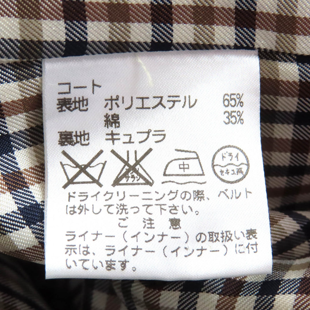 素晴らしい Aquascutum LONDON トレンチコート ロゴボタンライナー シングルトレンチコート 8