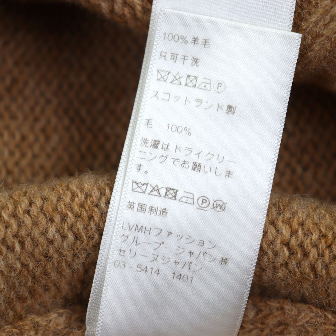 CELINE セーター ライトブラウン ウール メンズ XL 2A681979E 美品