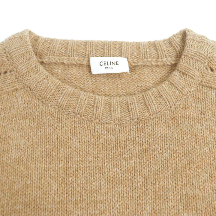 CELINE セーター ライトブラウン ウール メンズ XL 2A681979E 美品