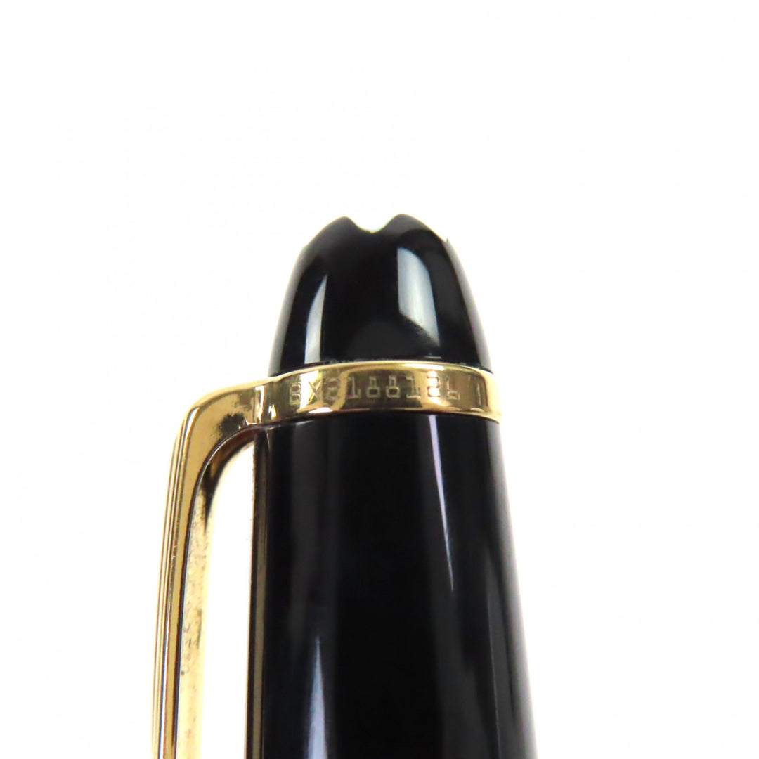 非常に良い MONTBLANC 万年筆 マイスターシュテュック クラシック ブラック ゴールド 14K メンズ