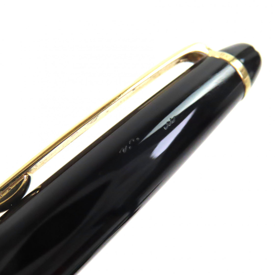 非常に良い MONTBLANC 万年筆 マイスターシュテュック クラシック ブラック ゴールド 14K メンズ