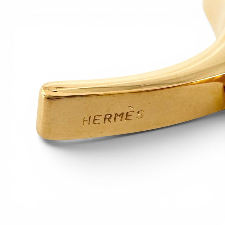 Great HERMES strap FILOU H logo glove holder gold Women