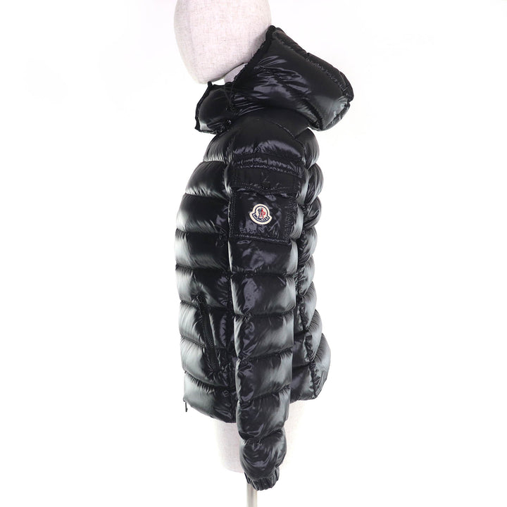 素晴らしい MONCLER ダウンジャケット BADY Buddy ロゴパッチ フード付き ブラック ナイロン レディース 1
