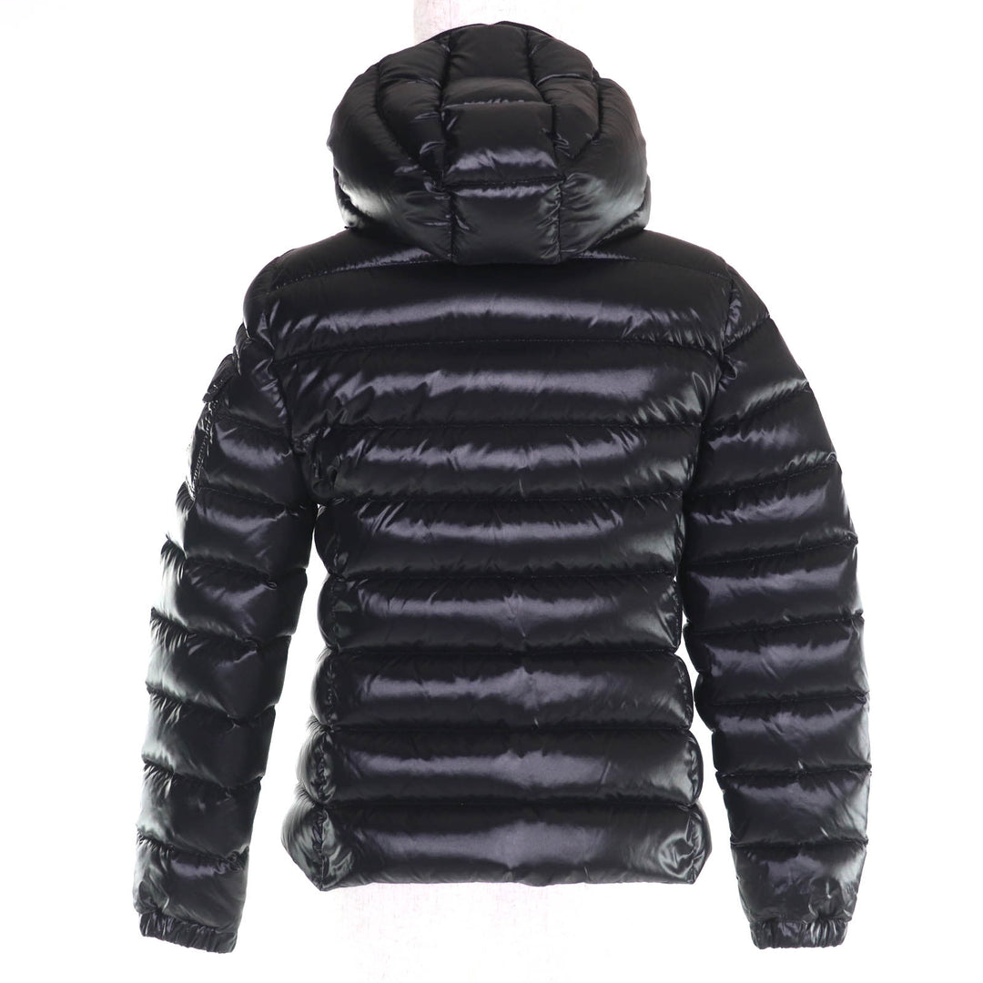 素晴らしい MONCLER ダウンジャケット BADY Buddy ロゴパッチ フード付き ブラック ナイロン レディース 1