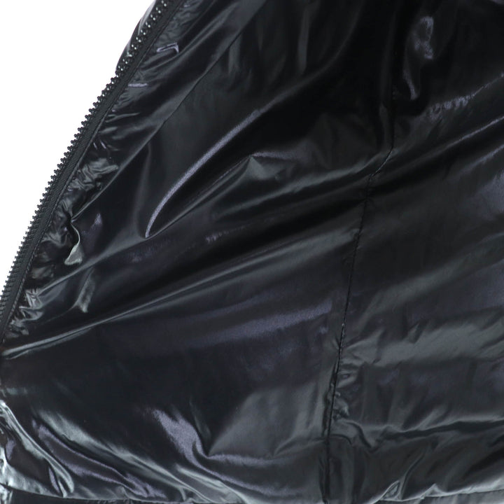 素晴らしい MONCLER ダウンジャケット BADY Buddy ロゴパッチ フード付き ブラック ナイロン レディース 1