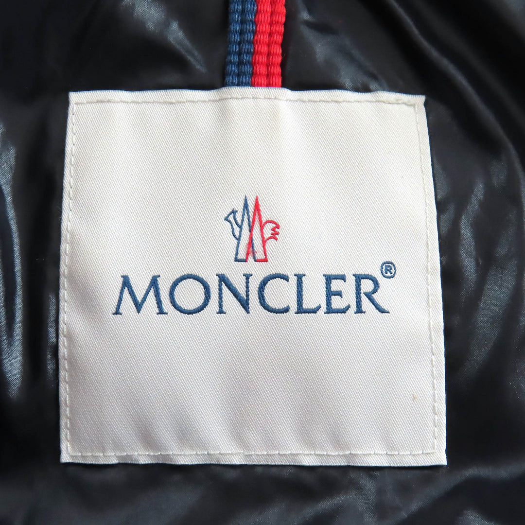 素晴らしい MONCLER ダウンジャケット BADY Buddy ロゴパッチ フード付き ブラック ナイロン レディース 1