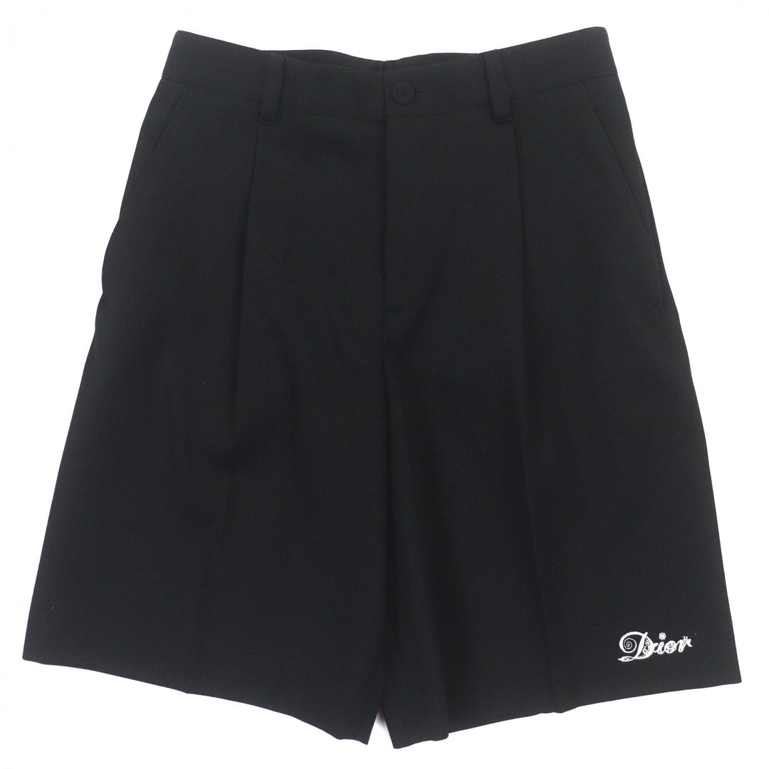 DIOR KENNY SCHARF ショートパンツ ブラック ウール メンズ 44 193C161B5307 美品