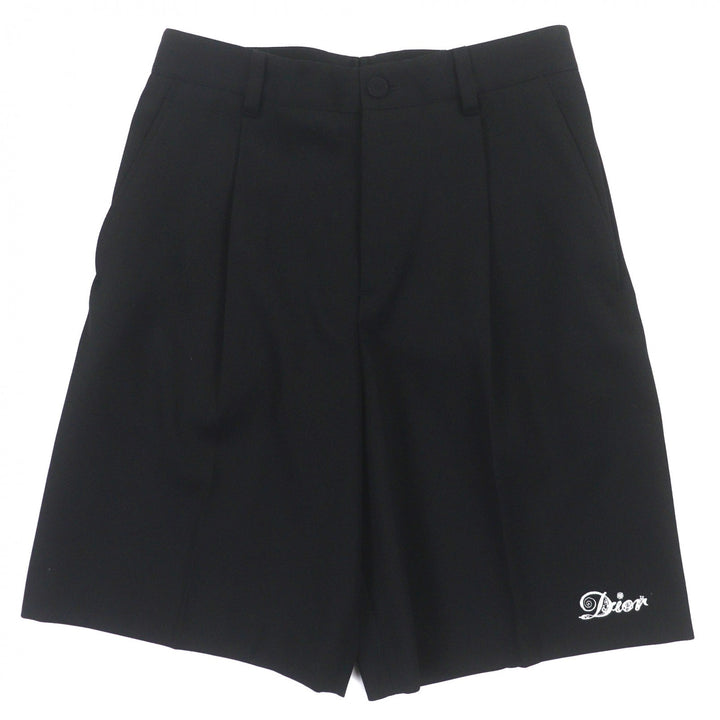 DIOR KENNY SCHARF ショートパンツ ブラック ウール メンズ 44 193C161B5307 美品