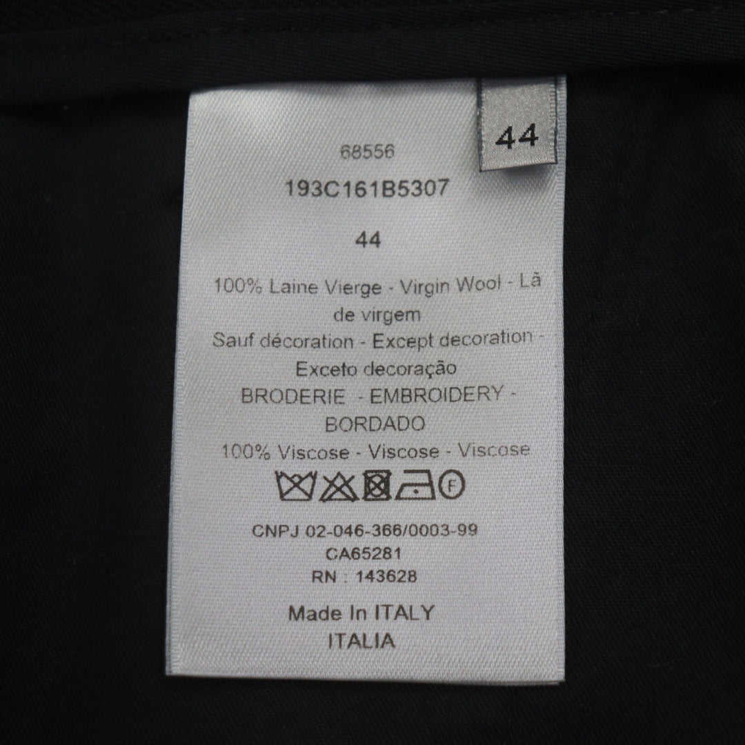 DIOR KENNY SCHARF ショートパンツ ブラック ウール メンズ 44 193C161B5307 美品