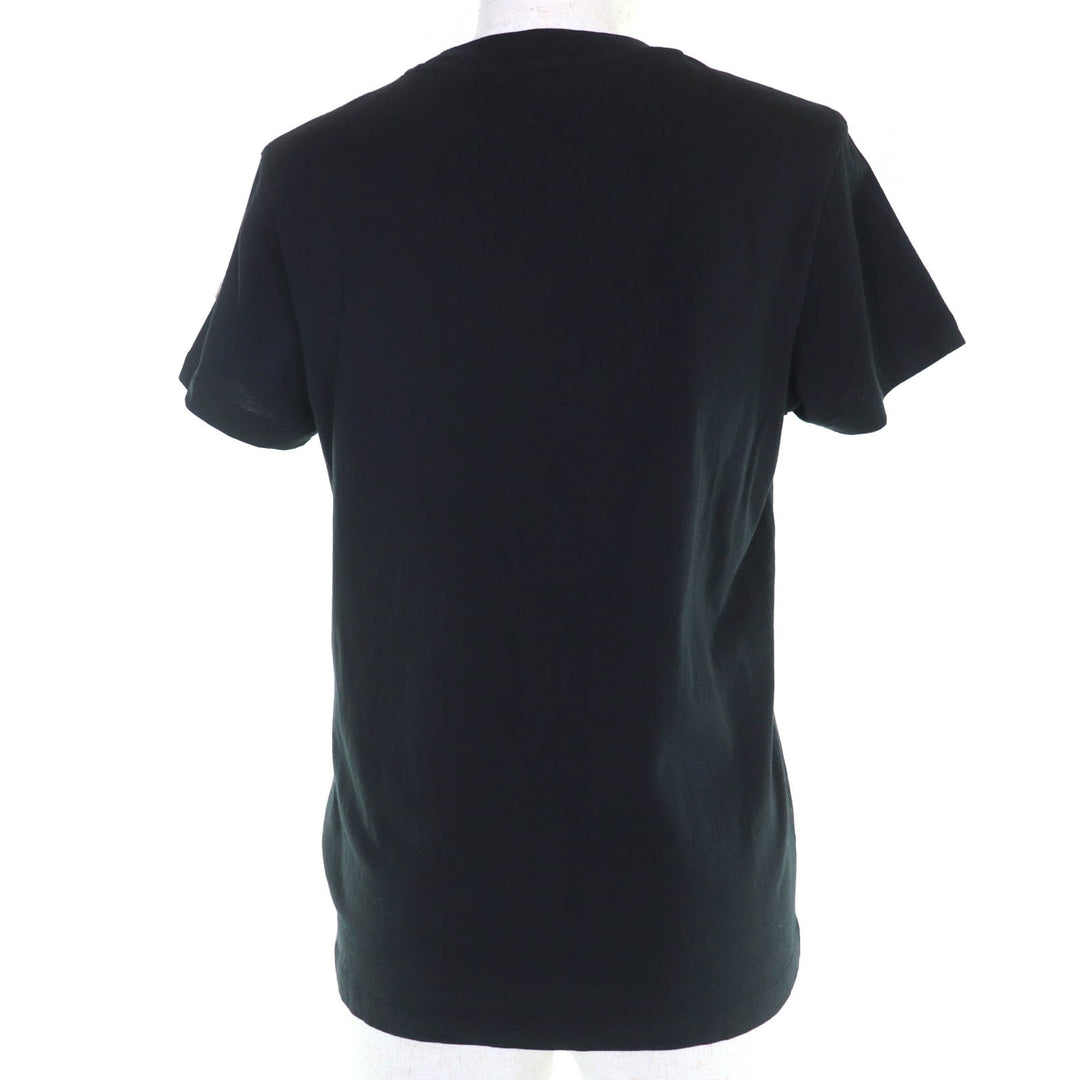 Great MONCLER Short sleeve T-shirt MAGLIA With logo patch black cotton Women XS