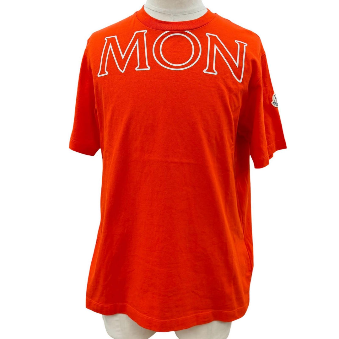 Great MONCLER Short sleeve T-shirt Orange cotton mens M H20938C00022
