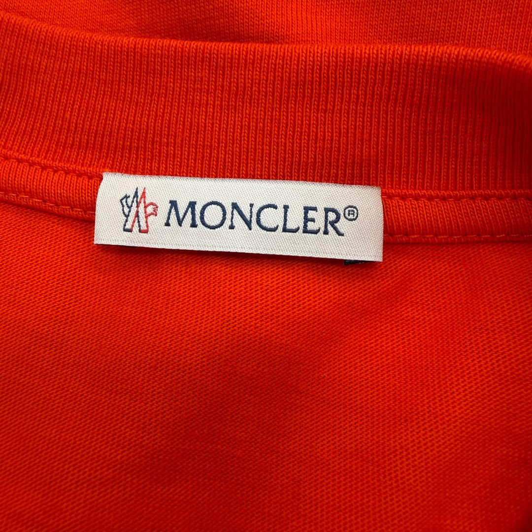 Great MONCLER Short sleeve T-shirt Orange cotton mens M H20938C00022