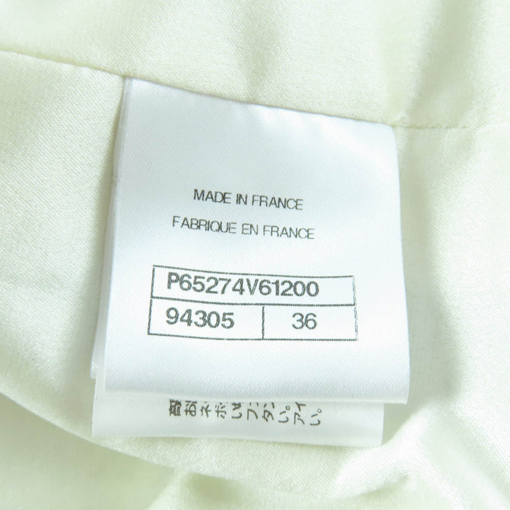 シャネル ノーカラージャケット ブラック ビスコース レディース 36 P65274V61200 美品