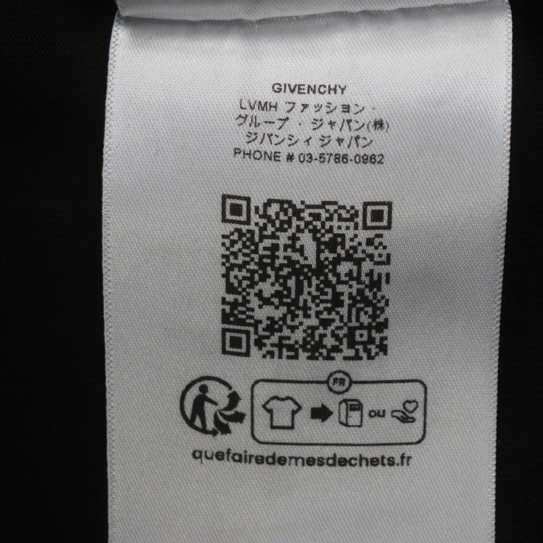 素晴らしい GIVENCHY 半袖Tシャツ ブラック コットン メンズ S BM71NK3YRV