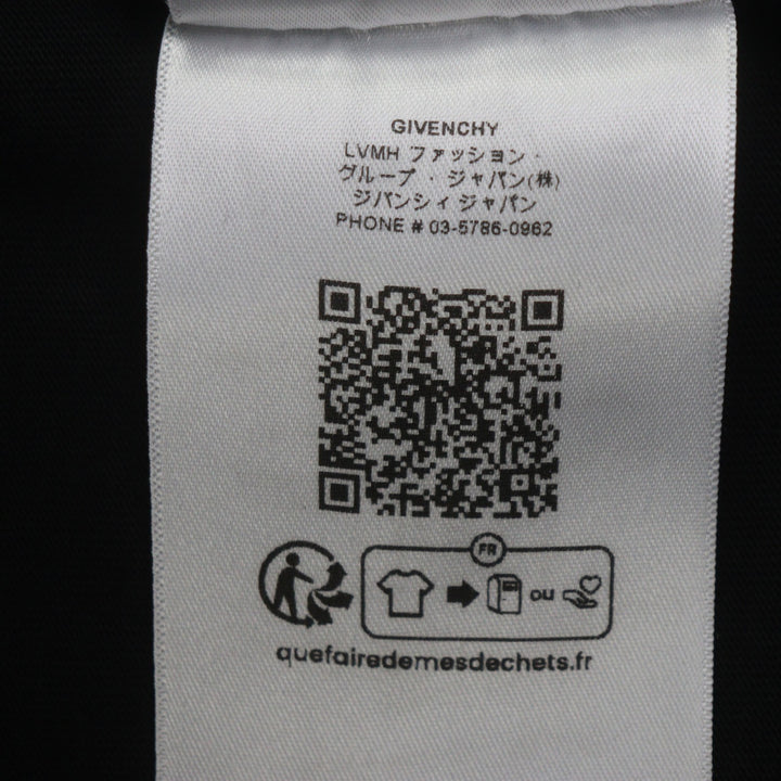 素晴らしい GIVENCHY 半袖Tシャツ ブラック コットン メンズ S BM71NK3YRV