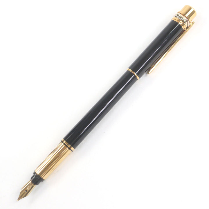 カルティエ 万年筆 トリニティ キャップタイプ ブラックゴールド 18K メンズ