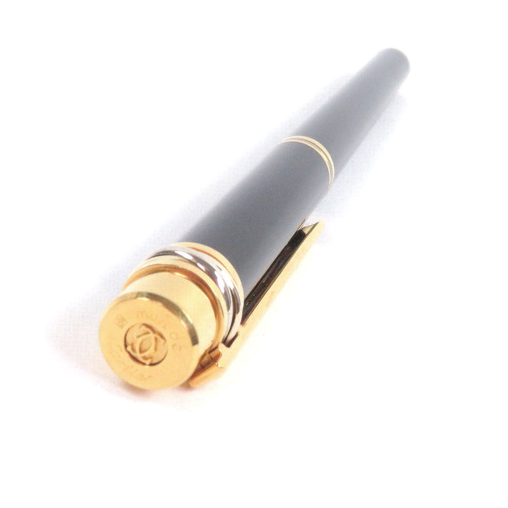 カルティエ 万年筆 トリニティ キャップタイプ ブラックゴールド 18K メンズ