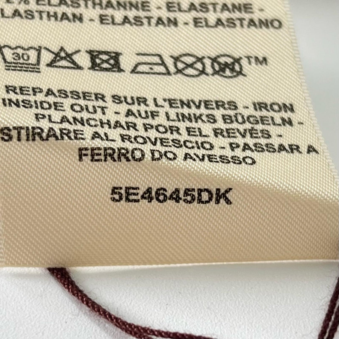 Pristine HERMES Short sleeve T-shirt Bolduc check white Women 38 5E4645DK