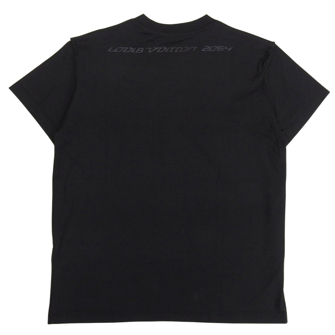 Pristine LOUIS VUITTON Short sleeve T-shirt black cotton mens XS